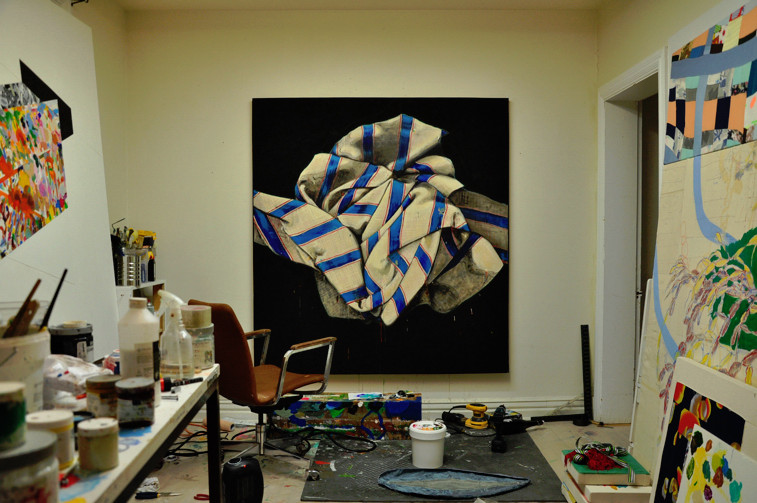 Benoit Blondeau, art contemporain, Vue d’atelier, Québec, 2014